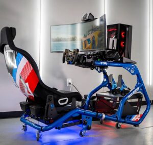 Alpine TRX Virtual Reality Racing simulator rental in Austin, Texas
